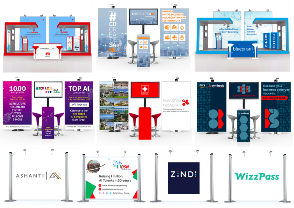 AI Expo Africa 2020 ONLINE Booth Examples